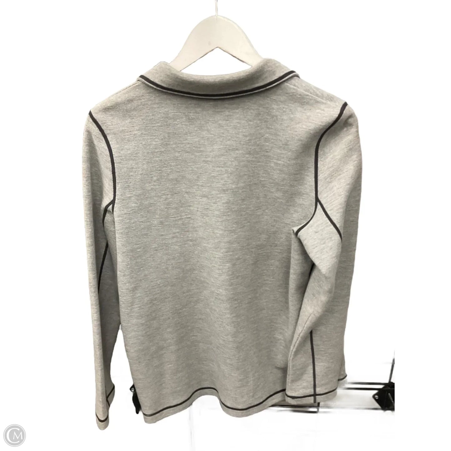 Jacket Shirt By Clothes Mentor In Grey, Size: S