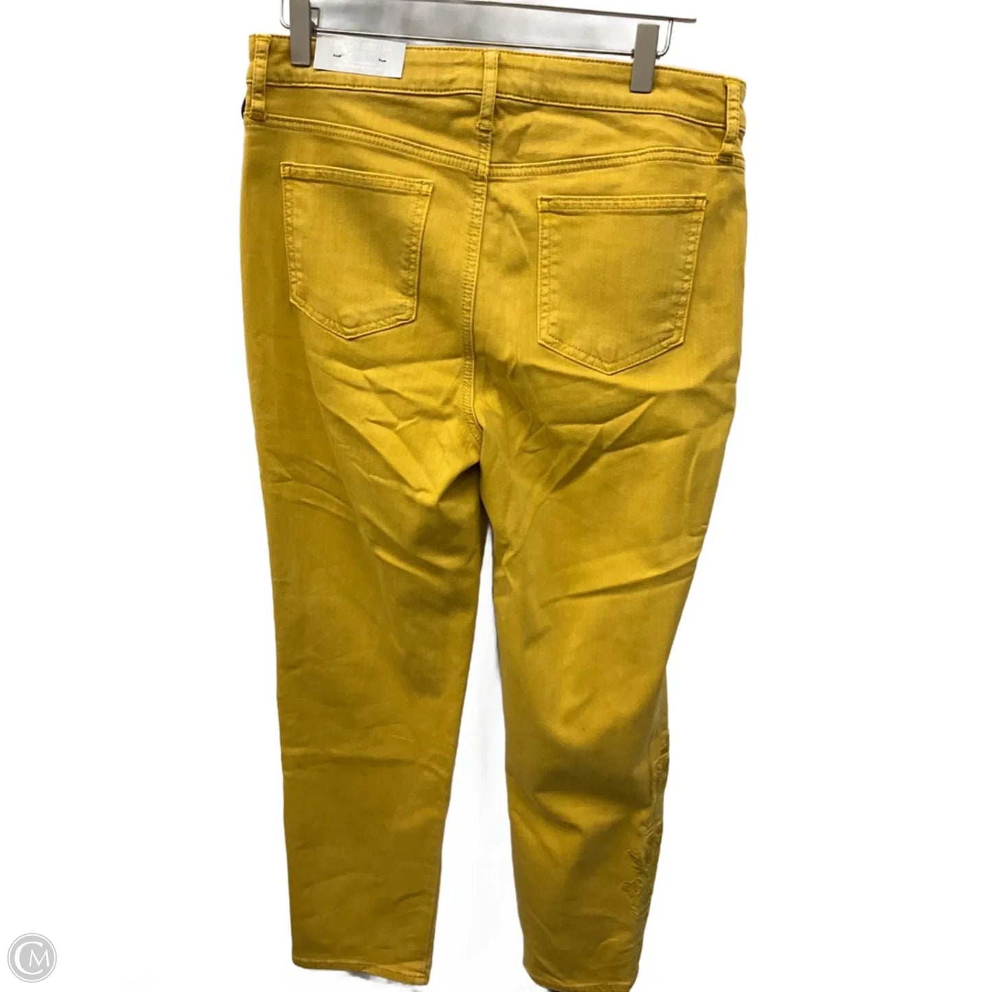 Jeans Straight By Chicos In Gold, Size: 10