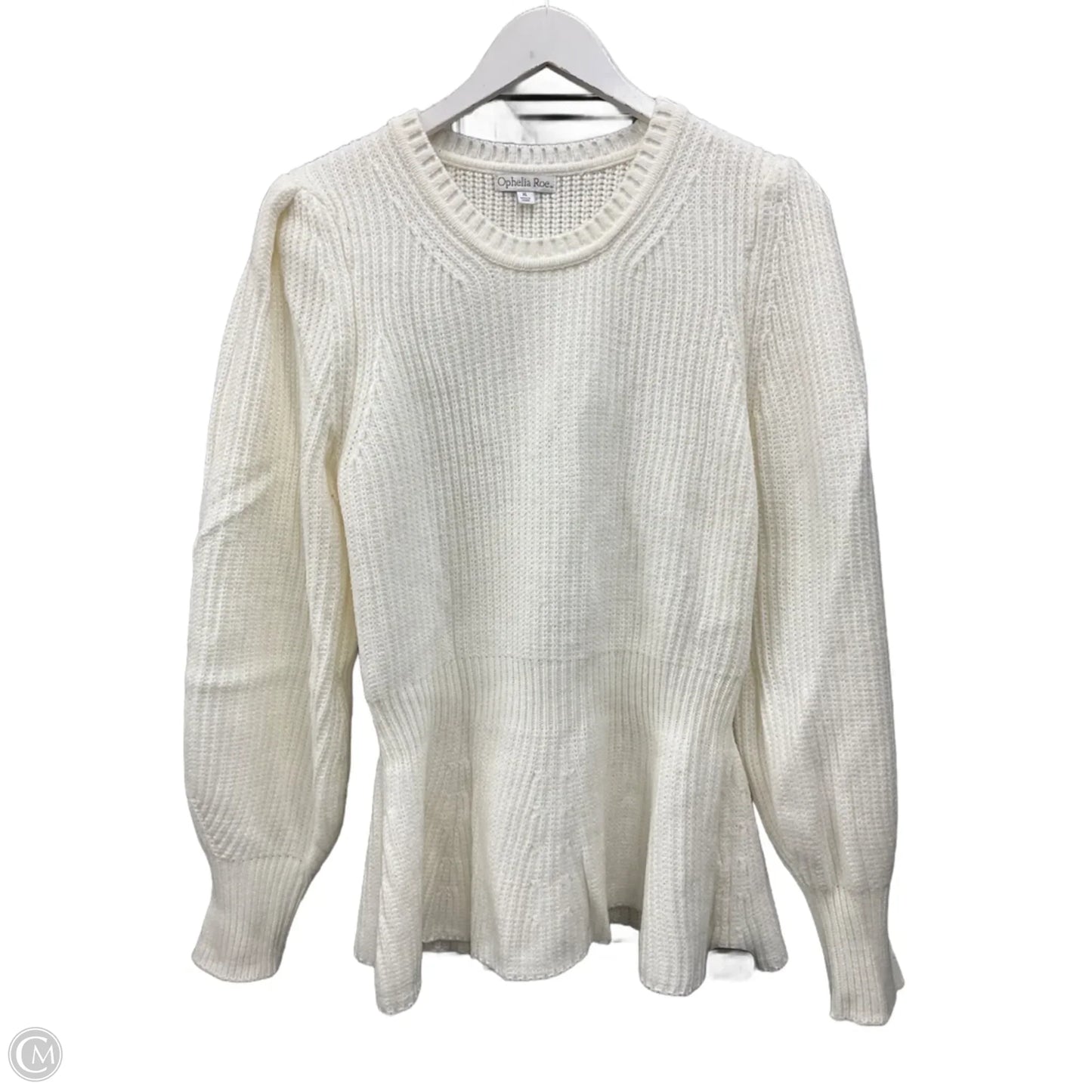 Sweater By Ophelia Roe In Cream, Size: Xl