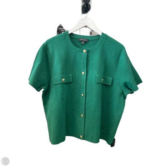 Sweater Short Sleeve By Ann Taylor In Green, Size: Xxl