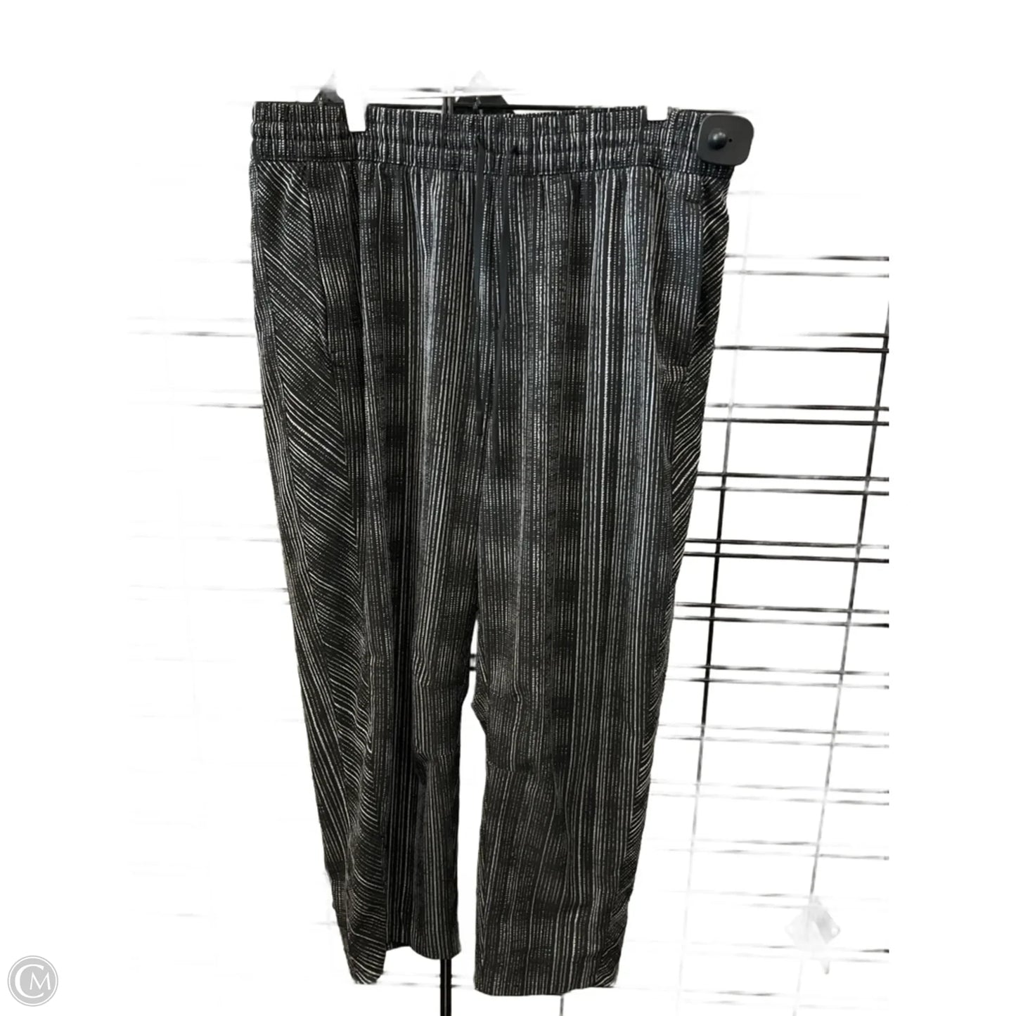 Athletic Pants By Athleta In Black & White, Size: Xl