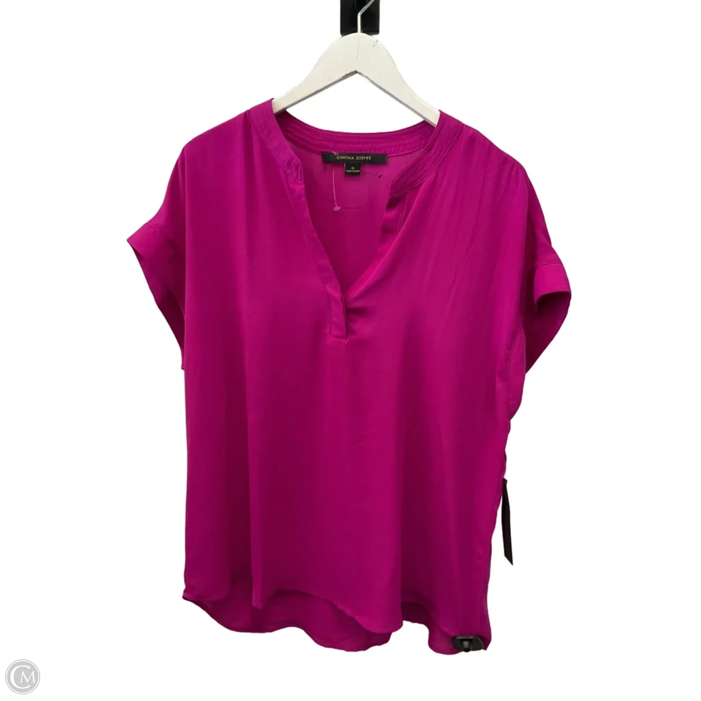 Top Short Sleeve By Cynthia Steffe In Purple, Size: Xl