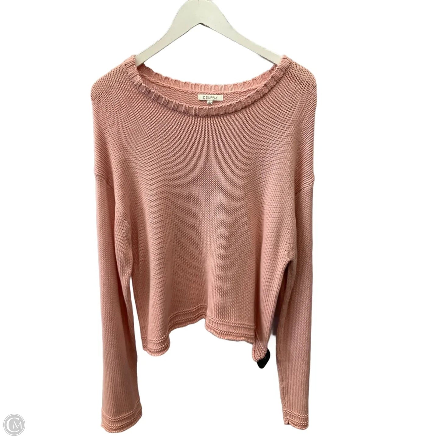 Sweater By Z Supply In Pink, Size: L