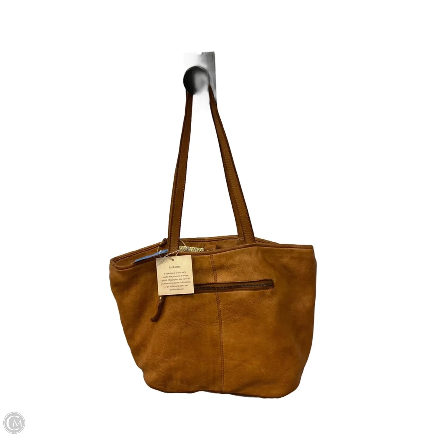 Tote Leather By Clothes Mentor, Size: Medium