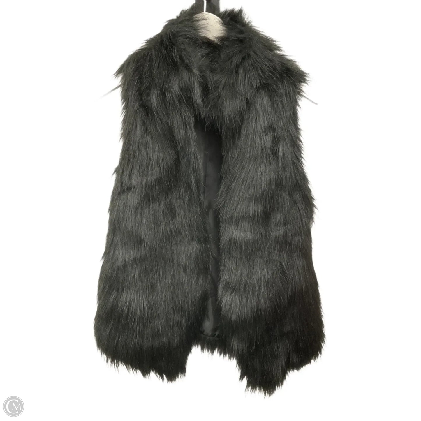 Vest Faux Fur & Sherpa By Clothes Mentor In Black, Size: Xs