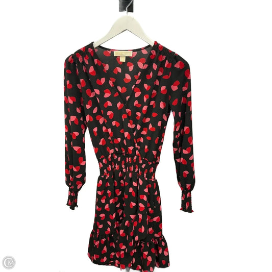 Dress Party Midi By Michael By Michael Kors In Pink & Red, Size: Xs