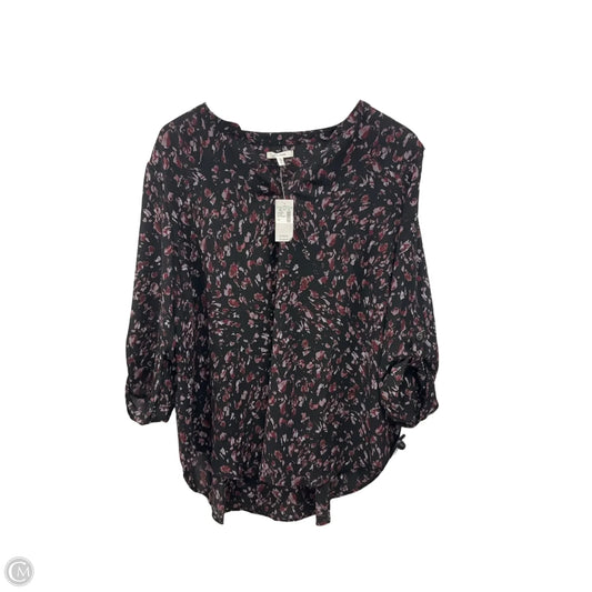 Top Short Sleeve By Maurices In Black, Size: 1x