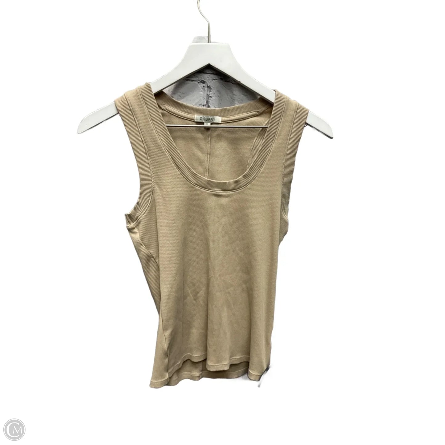 Top Sleeveless By Z Supply In Tan, Size: S