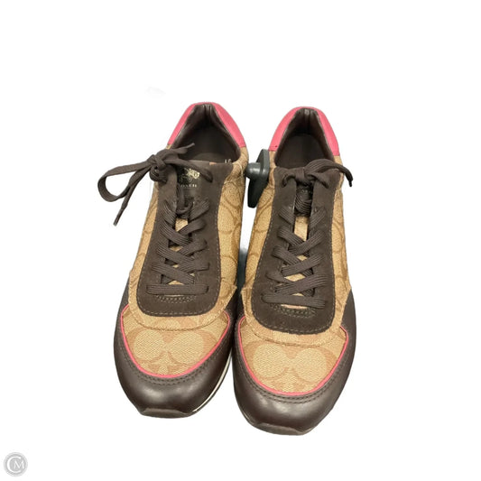 Shoes Designer By Coach In Brown, Size: 9