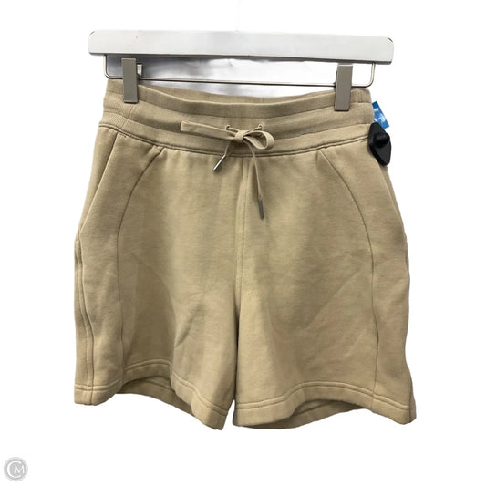 Athletic Shorts By Lululemon In Tan, Size: 4