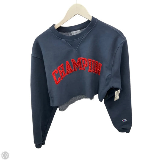 Athletic Sweatshirt Crewneck By Champion In Navy, Size: Xs