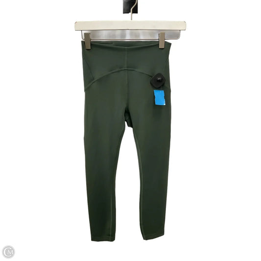 Athletic Capris By Lululemon In Green, Size: 4