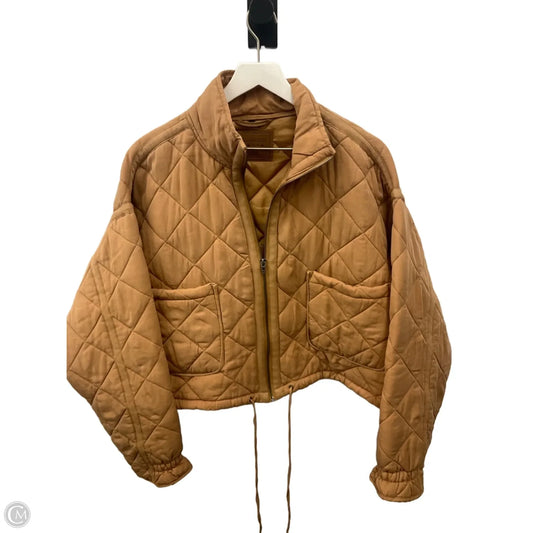 Jacket Puffer & Quilted By Blanknyc In Brown, Size: M