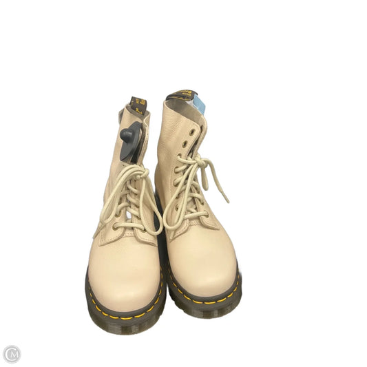 Boots Combat By Dr Martens In Cream, Size: 6