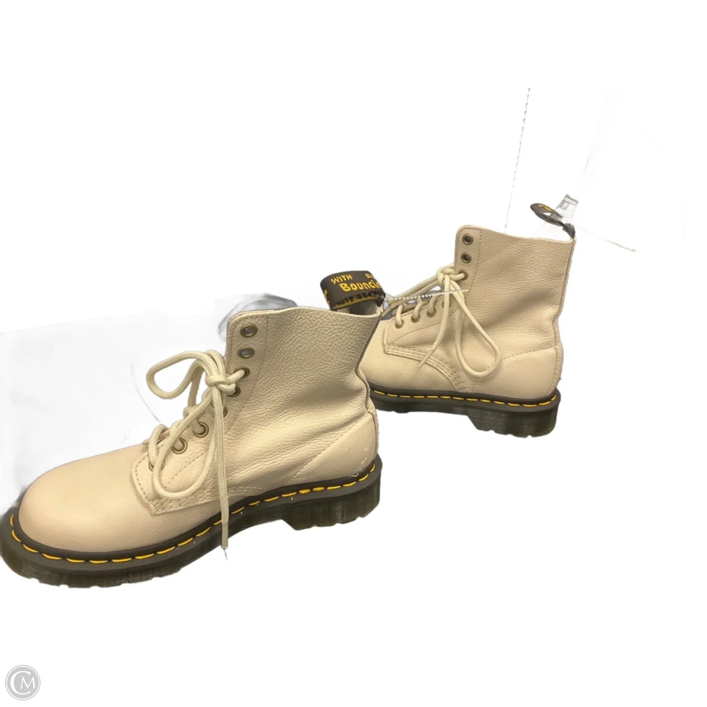 Boots Combat By Dr Martens In Cream, Size: 6