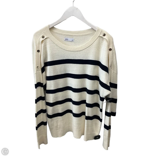 Sweater By Croft And Barrow In Cream, Size: L