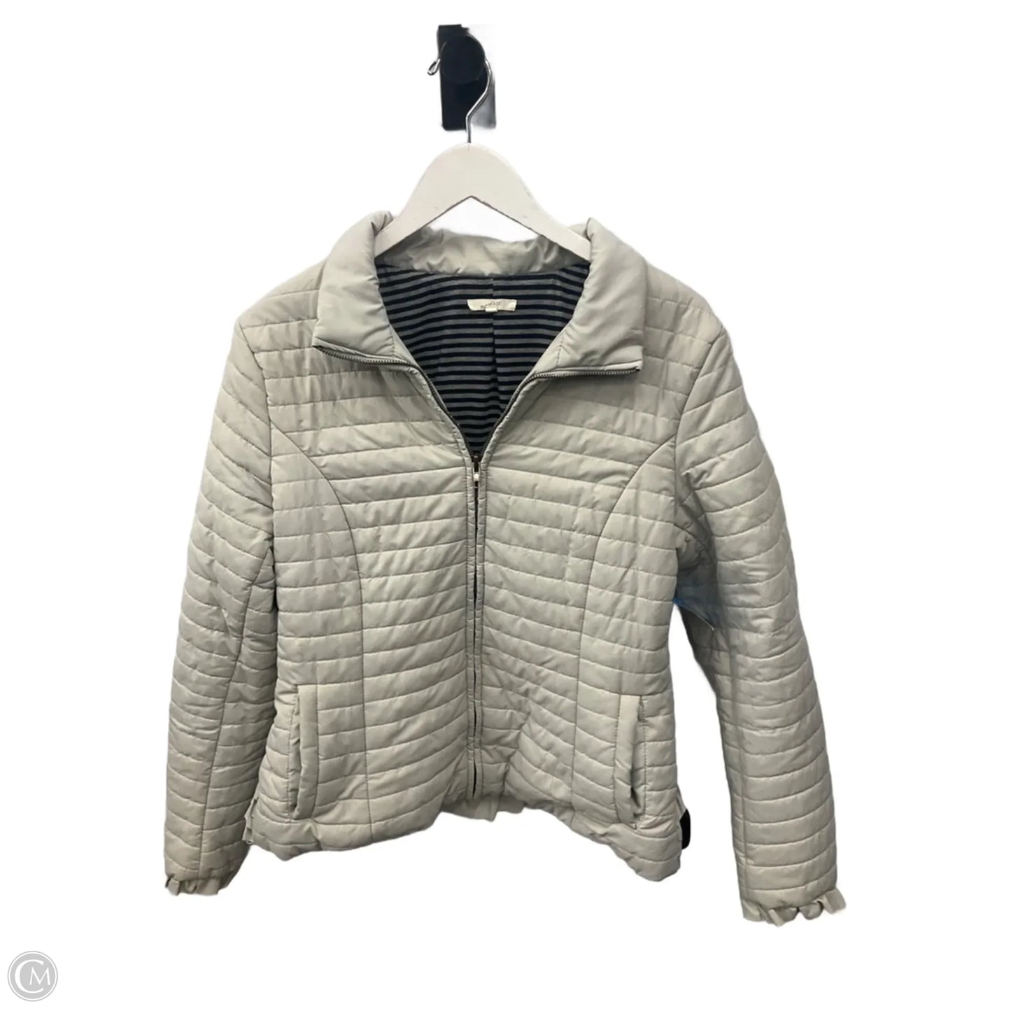 Jacket Puffer & Quilted By Mystree In Grey, Size: L