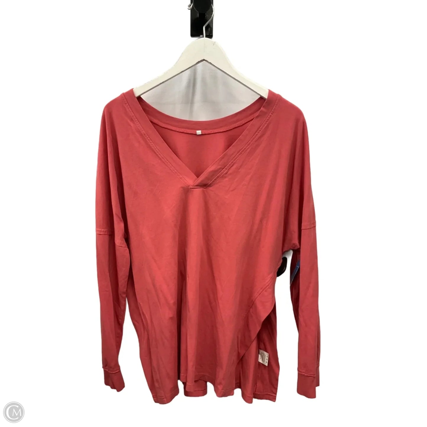 Top Long Sleeve By Clothes Mentor In Coral, Size: L