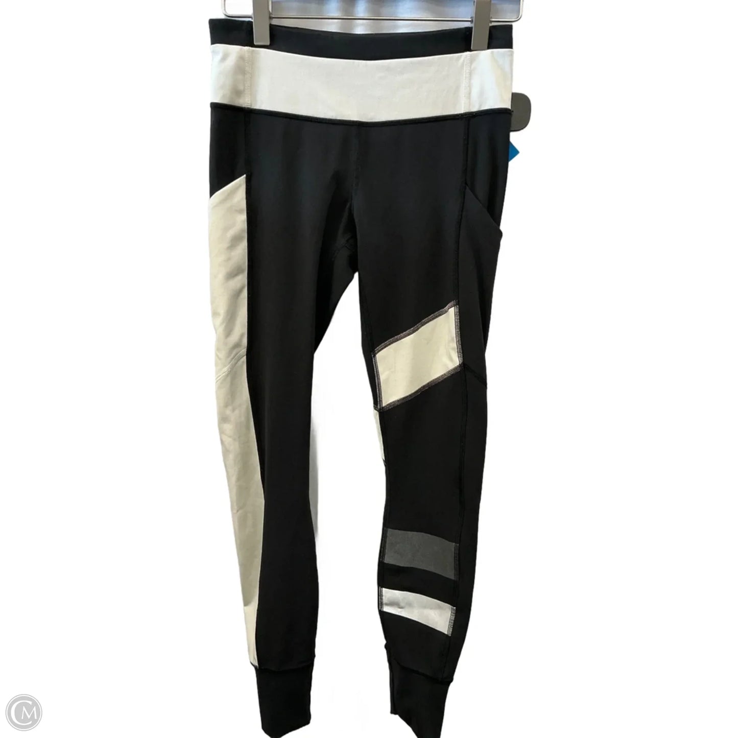 Athletic Leggings By Lululemon In Black & White, Size: 4