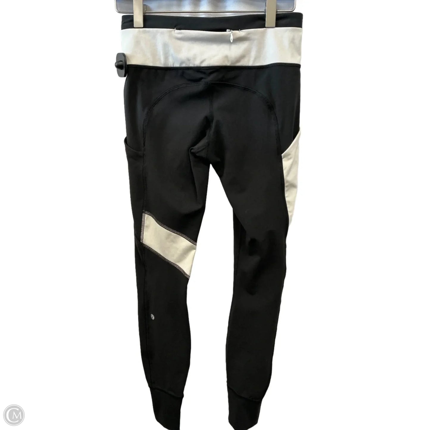 Athletic Leggings By Lululemon In Black & White, Size: 4