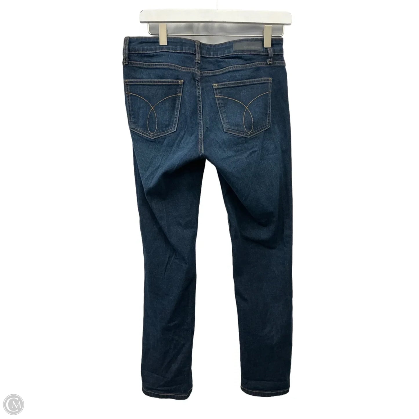 Jeans Skinny By Calvin Klein In Blue Denim, Size: 8