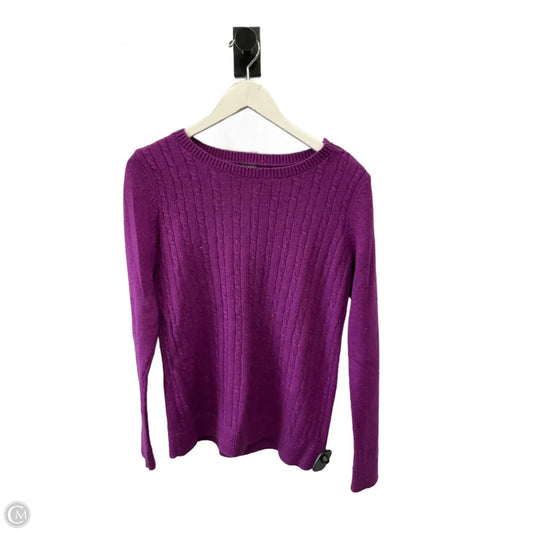 Sweater By Talbots In Purple, Size: M