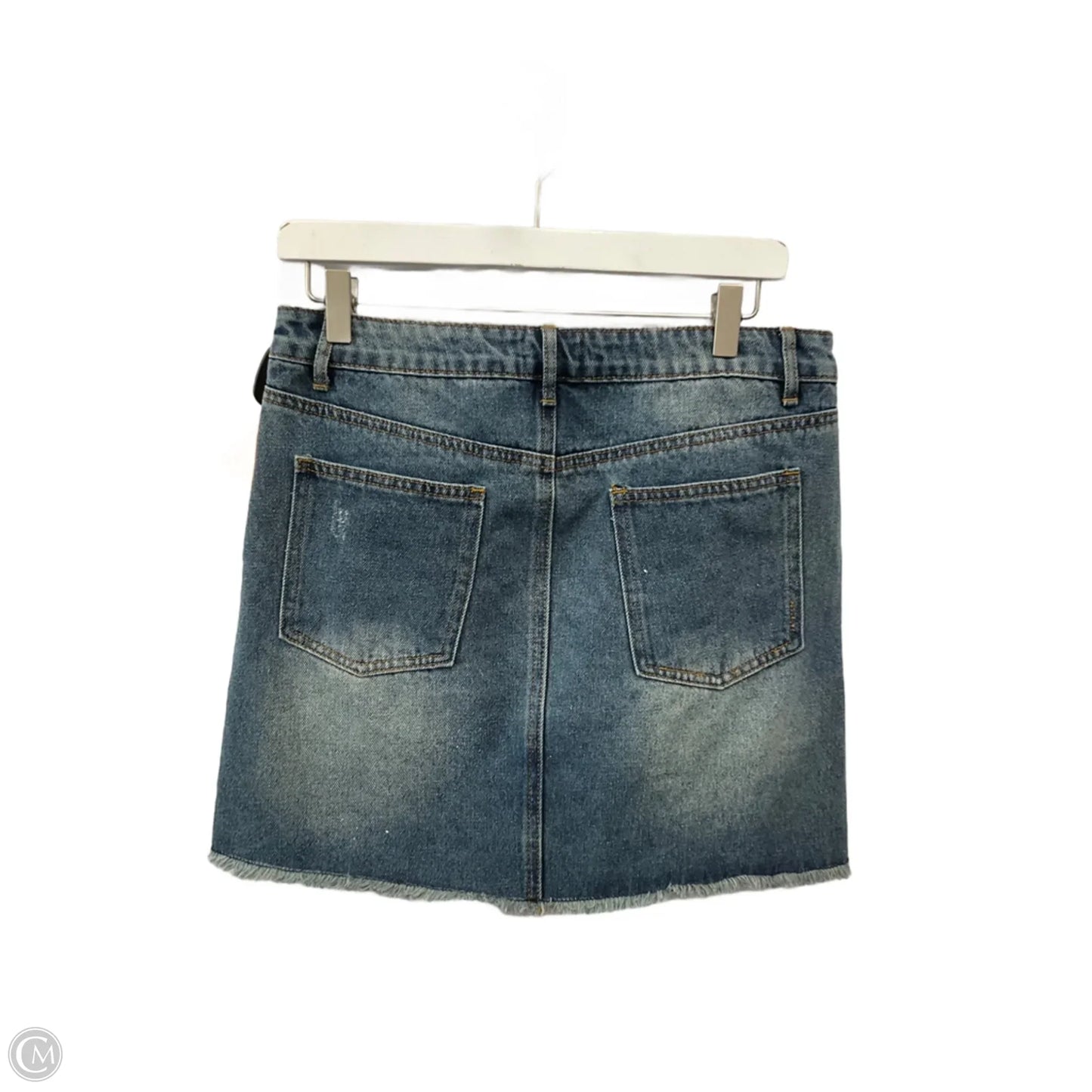 Skirt Mini & Short By Thread And Supply In Blue Denim, Size: 8