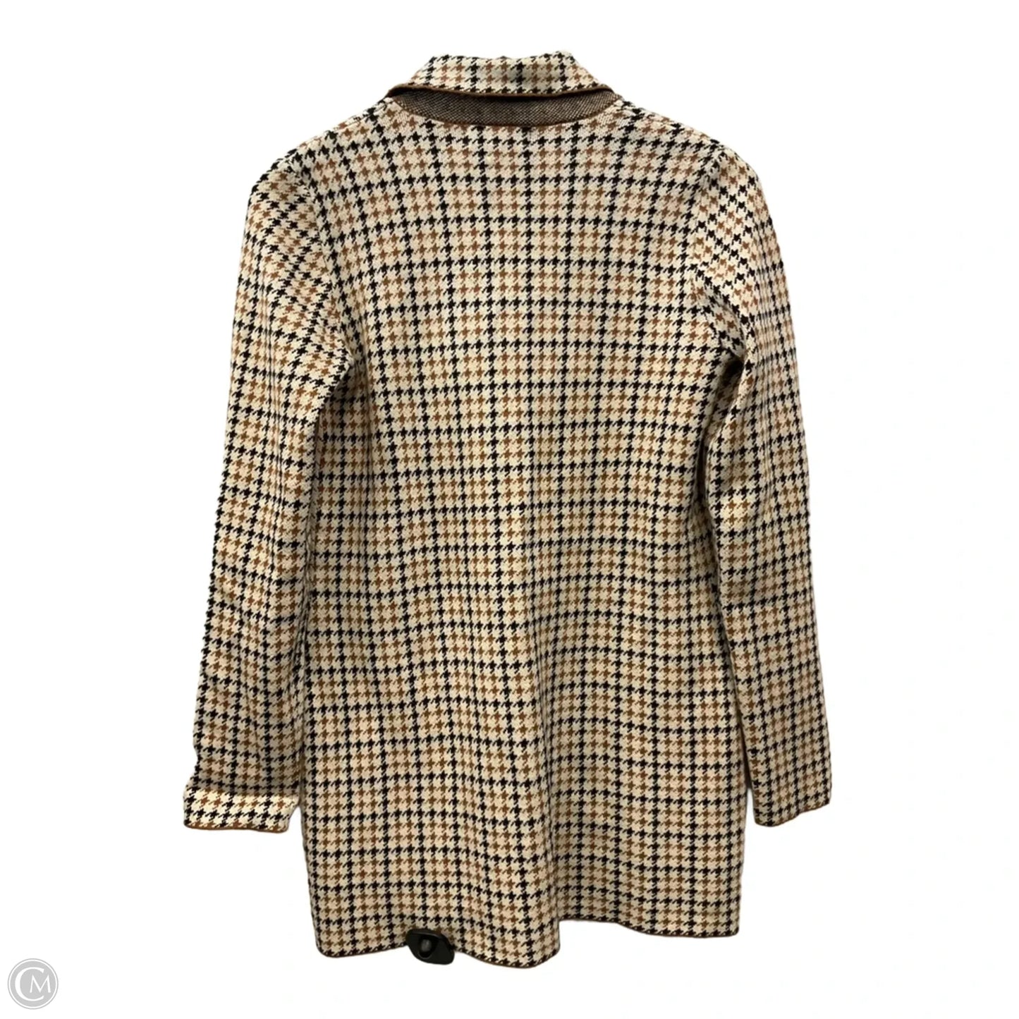 Sweater Cardigan By Marled In Brown & Cream, Size: Xs