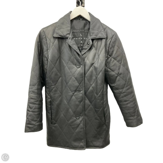 Jacket Leather By Clothes Mentor In Black, Size: S