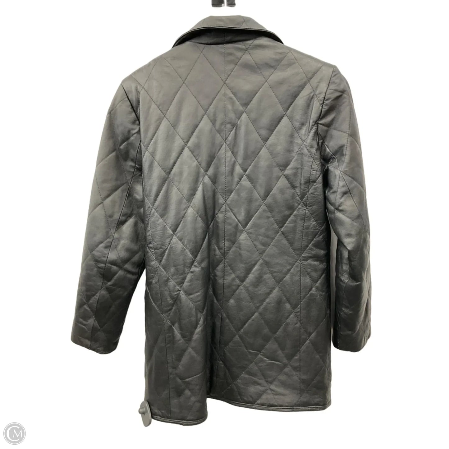 Jacket Leather By Clothes Mentor In Black, Size: S