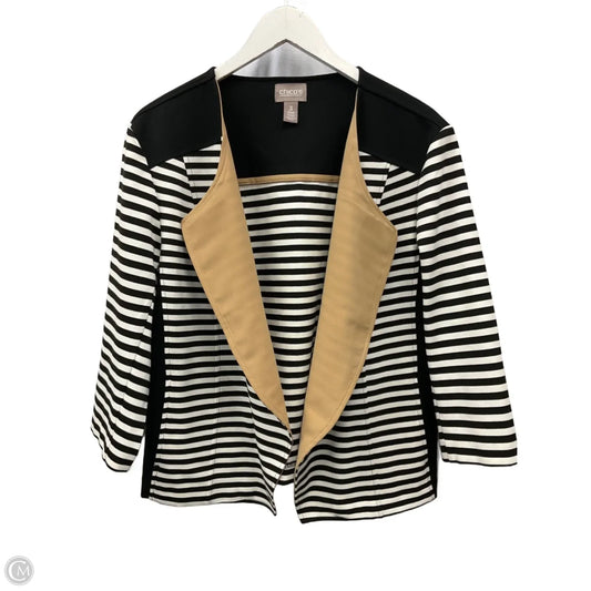 Blazer By Chicos In Black & White, Size: Xl