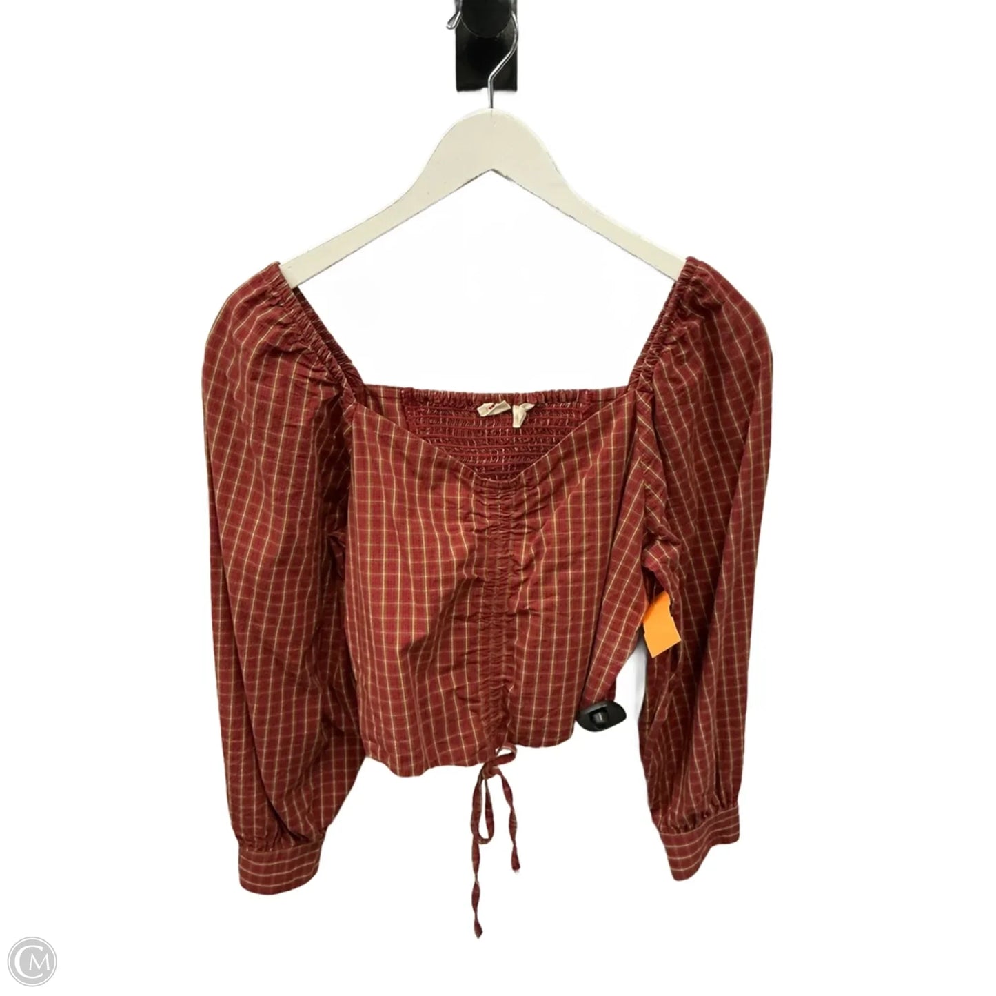 Top Long Sleeve By Levis In Red, Size: L