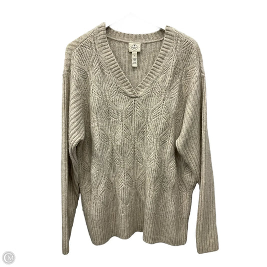 Sweater By St Johns Bay In Tan, Size: 1x