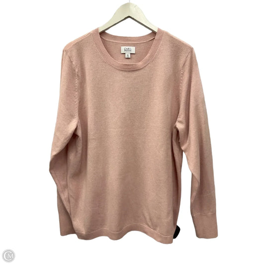 Sweater By Croft And Barrow In Pink, Size: Xxl