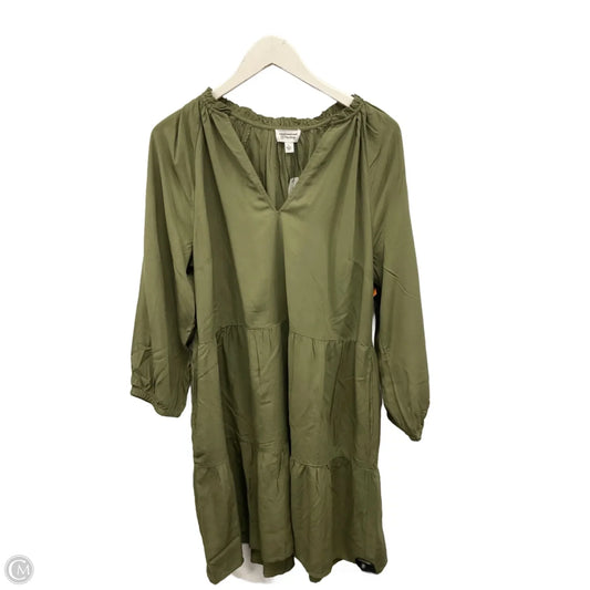 Tunic Long Sleeve By Clothes Mentor In Green, Size: L