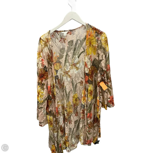 Kimono By Cato In Multi-colored, Size: 1x