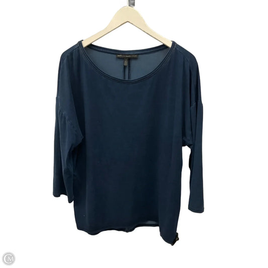 Top Long Sleeve By White House Black Market In Blue, Size: L