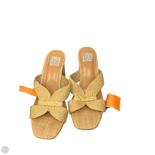 Sandals Heels Block By Dolce Vita In Tan, Size: 8
