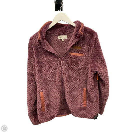 Jacket Faux Fur & Sherpa By Simply Southern In Purple, Size: L