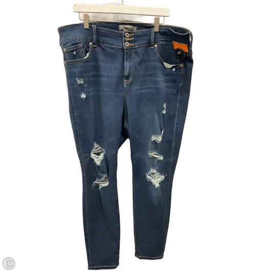 Jeans Skinny By Torrid In Blue Denim, Size: 22