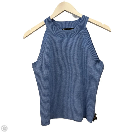 Top Sleeveless By New York And Co In Blue, Size: S