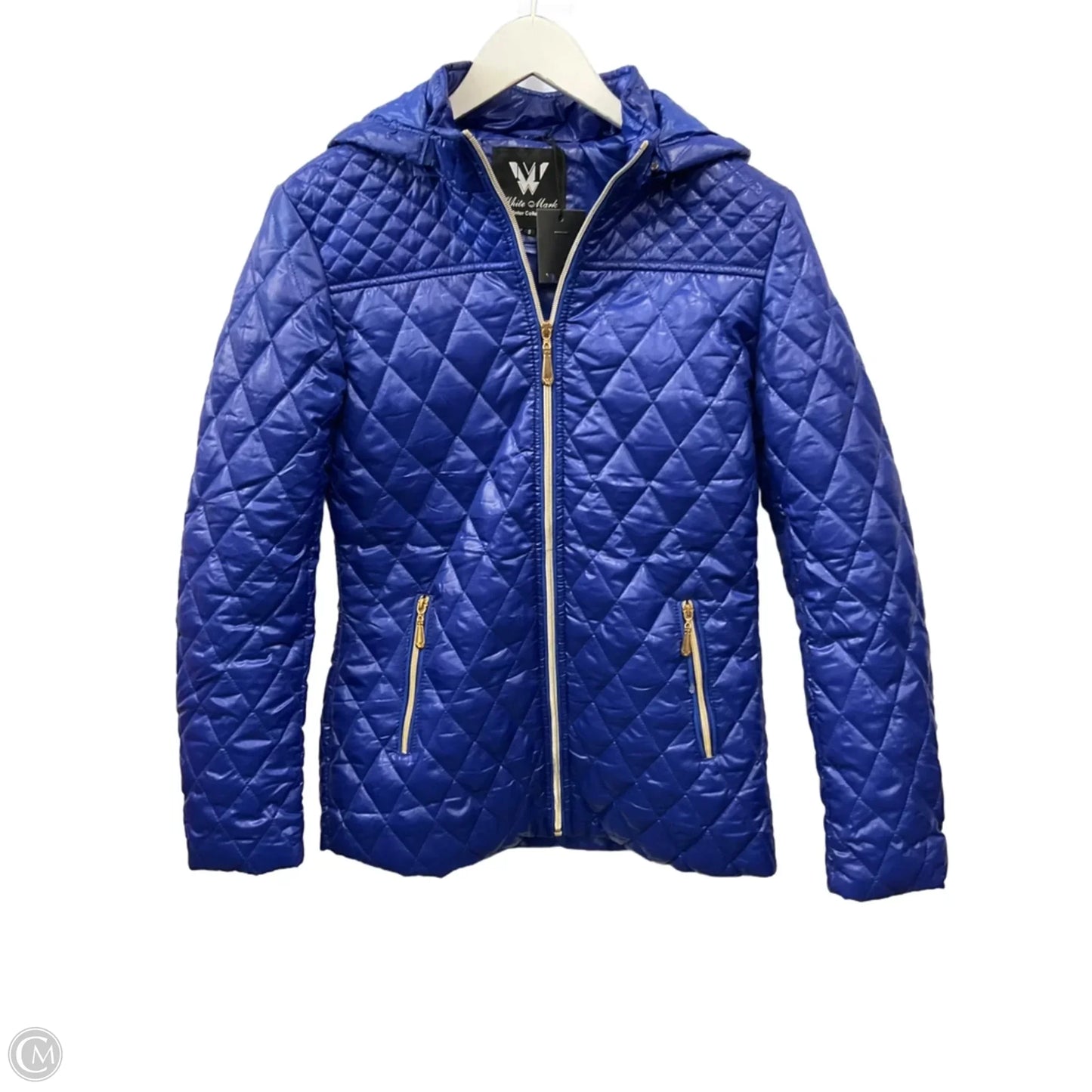 Jacket Puffer & Quilted By White Mark In Blue, Size: S