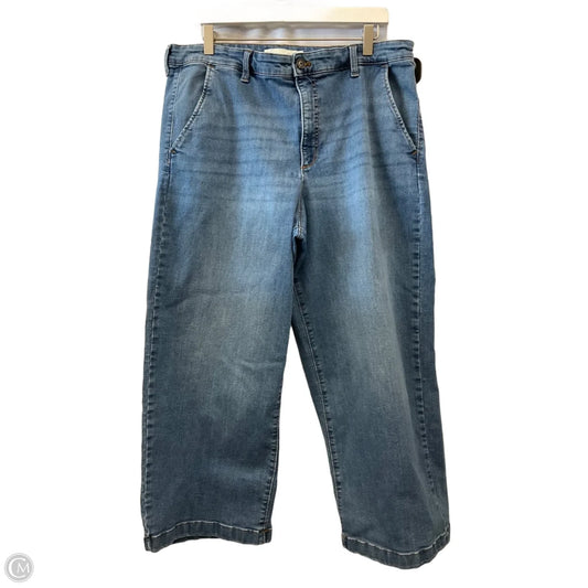 Jeans Cropped By Ella Moss In Blue Denim, Size: 16