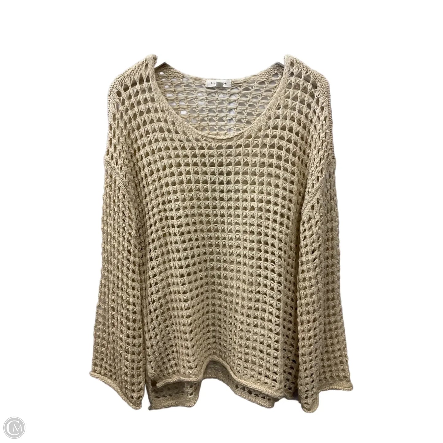 Sweater By Blu Pepper In Tan, Size: M