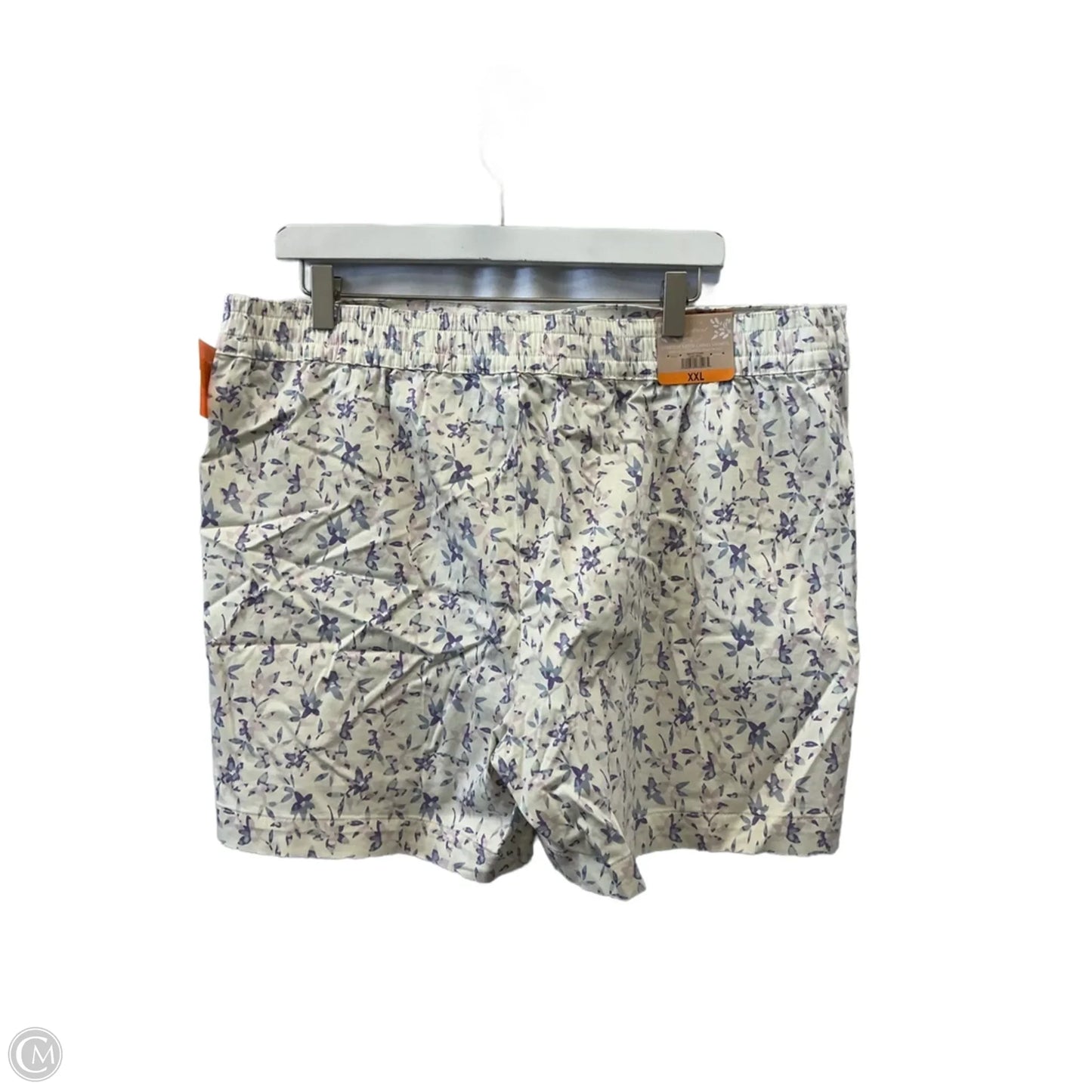 Shorts By Jachs Girlfirend In Cream & Purple, Size: 18