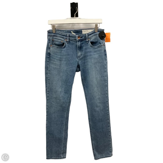 Jeans Straight By Rag And Bone In Blue Denim, Size: 2