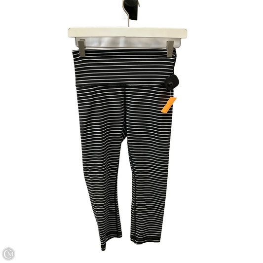 Athletic Leggings By Lululemon In Black & White, Size: 6