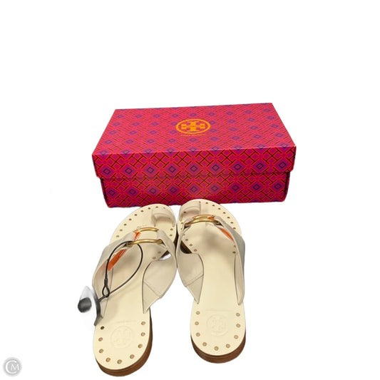 Sandals Designer By Tory Burch In White, Size: 8.5
