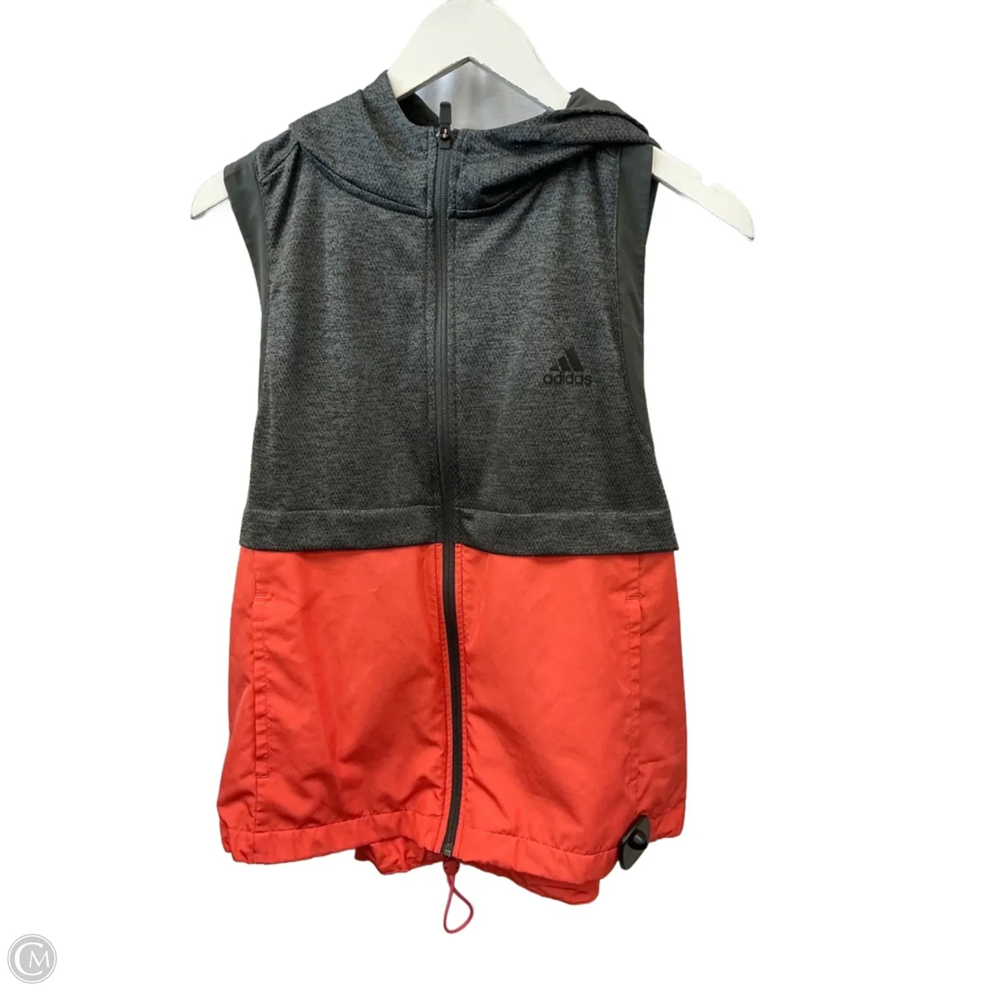 Vest Other By Adidas In Grey & Orange, Size: L