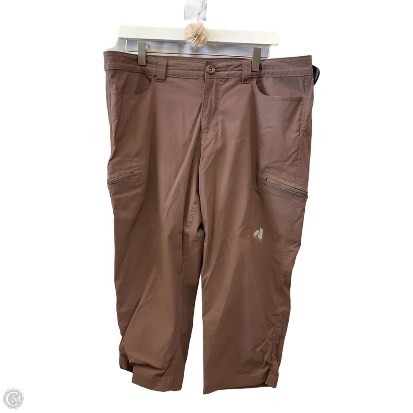 Athletic Capris By Eddie Bauer In Mauve, Size: 12